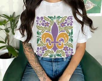 Mardi Gras Shirt Mardi Gras Outfit Graphic Tshirt Clothing Mardi Gras Mask New Orleans Trip Shirts That Go Hard Spring Top Trending Items