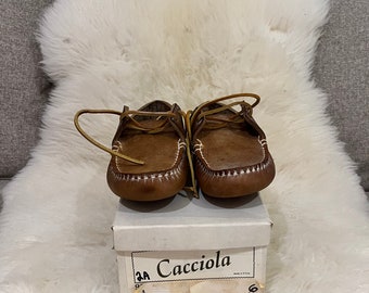 Brown Hand-Made in USA Cacciola Moccasins