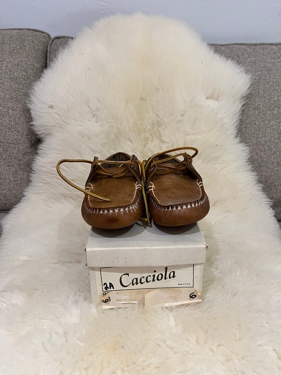 Brown Hand-Made in USA Cacciola Moccasins