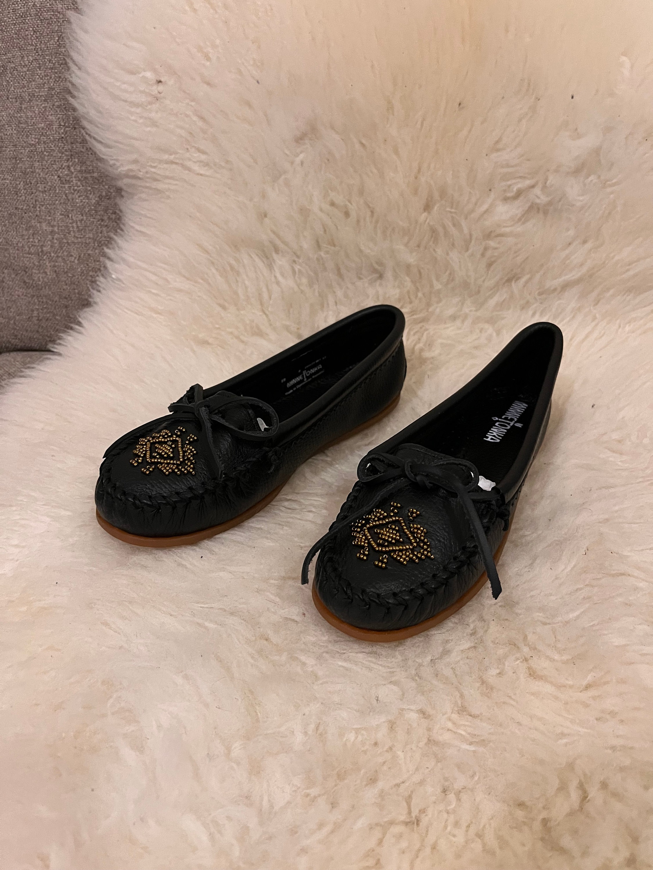 Minnetonka Deerskin Beadeu Moccasins - Etsy