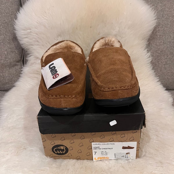 Lamo Genuine Australian Sheepskin Slippers with rubber soles