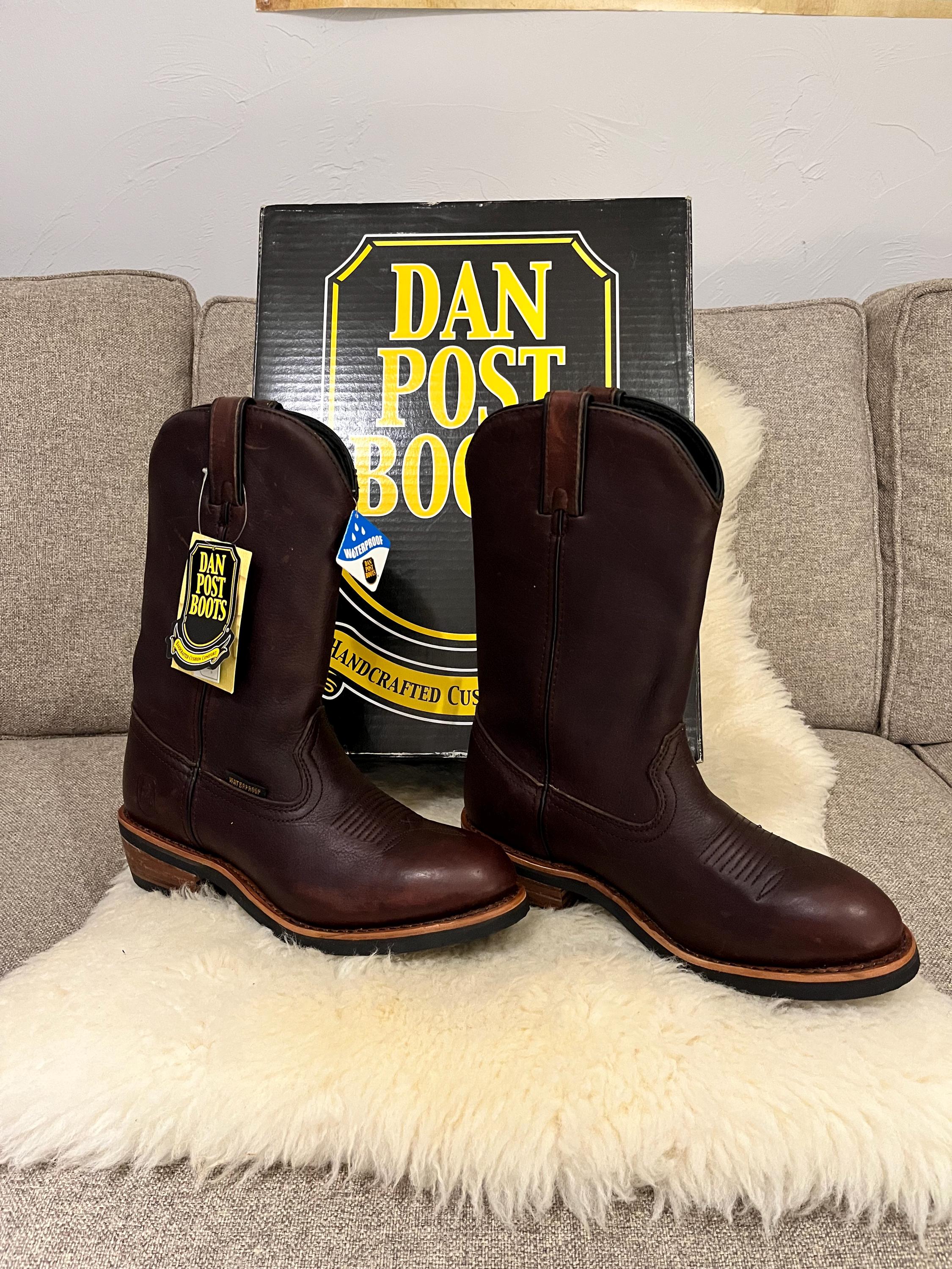 Mens 8 EW Waterproof Dan Post Handcrafted Cushion Comfort 
