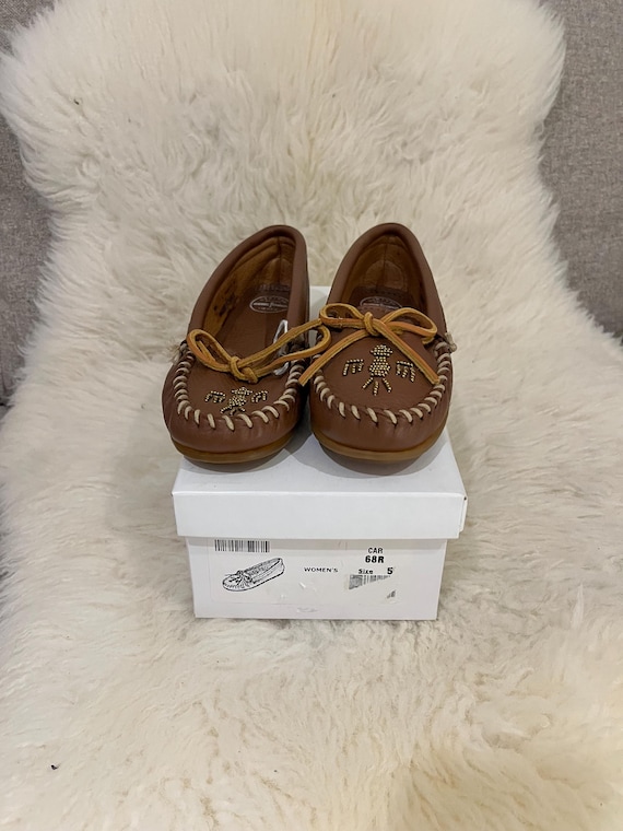 Minnetonka Leather Loafers in Brown Color Way - Etsy display picture 3