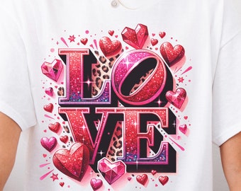 Love Sublimation Art- Retro Valentine's Day PNG Instant Download, western love png