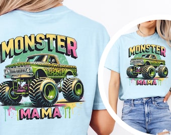 Mamá Monster Truck Png, Diseño de camiseta de mamá Monster Truck, Mamá divertida PNG, Mamá divertida, Descarga digital del Día de la Madre, Camiseta de mamá monstruo