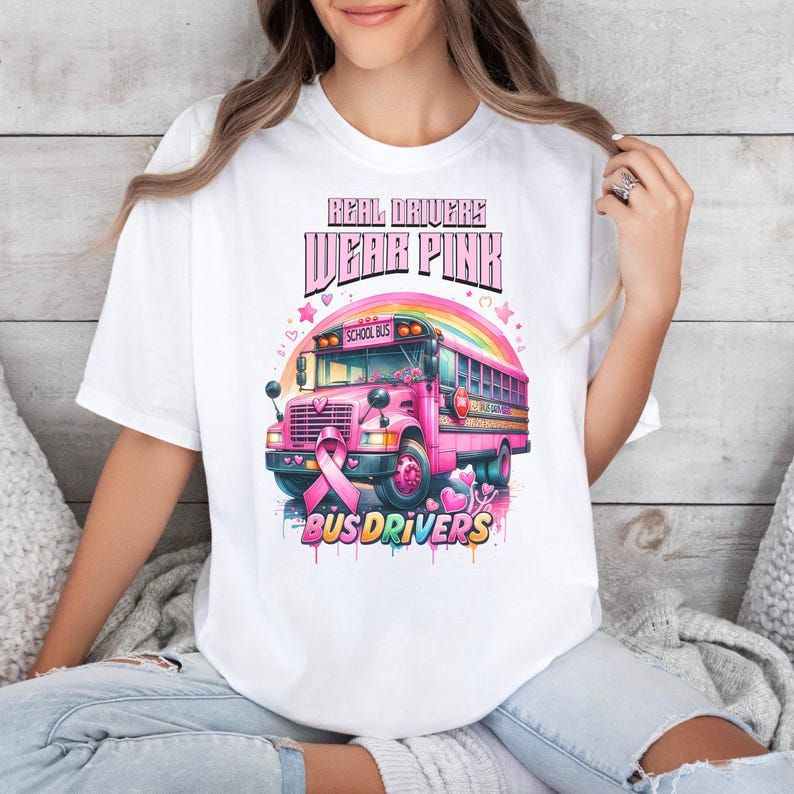 Spread Awareness School Bus Design, Breast Cancer PNG File, Breast ...