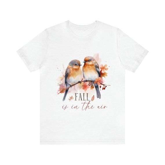 Fall Is In The Air Unisex T-Shirt | Cozy Tee, Autumn Tee, Leafy Top, Fall T-Shirt, Harvest, Pumpkin, Fall Vibes, Fall Shirt