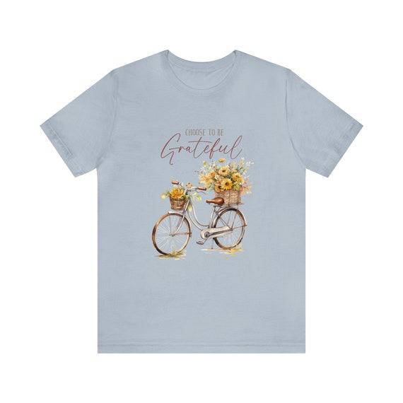 Choose To Be Grateful Unisex T-Shirt | Cozy Tee, Autumn Tee, Leafy Top, Fall T-Shirt, Harvest, Pumpkin, Fall Vibes, Fall Shirt