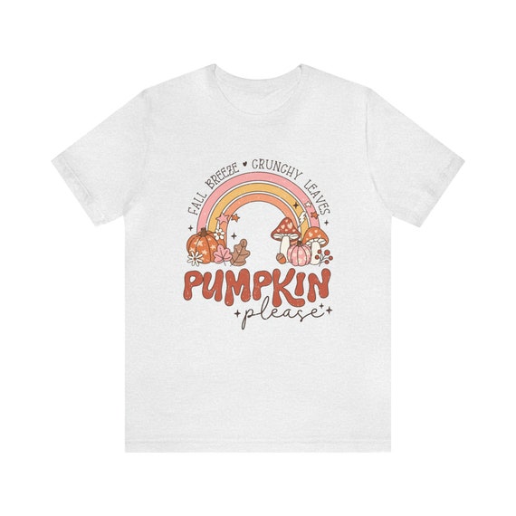 Pumpkin Please Unisex T-Shirt | Cozy Tee, Autumn Tee, Leafy Top, Fall T-Shirt, Harvest, Pumpkin, Fall Vibes, Fall Shirt