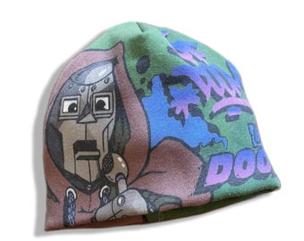 MF DOOM Operation Dooms Day Green/Blue Cut & Sewn Beanie