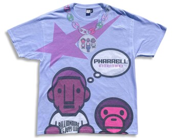 Pharrell In My Mind Mind All Over Print Album Tee Pink