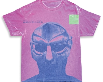 Madvillainy MF DOOM Madlib Pink All Over Print Album Tee