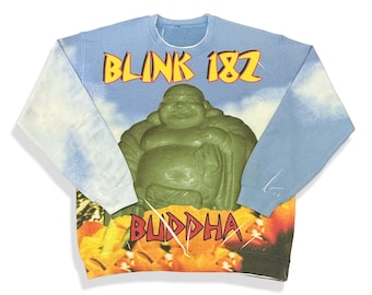Blink-182 Buddha All Over Print Album Crewneck Sweatshirt