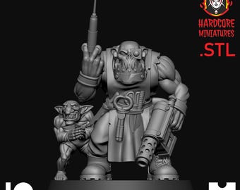 Orc Medic of Pain - Sci-Fi Green Monsters - 28mm OrcsKrazy
