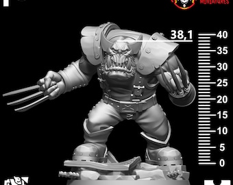 Comic Book Orcs  - Sci-Fi - Hardcore Miniatures