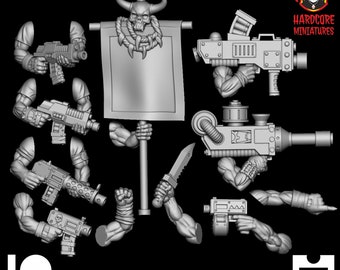 Retro Orc Weapons Bits and Bobs! - Hardcore Miniatures - Kitbash