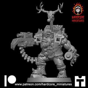 Santa Claws Boss Ork Orc - Orcs Orks Orkaz Boyz - Hardcore Miniatures - Slugga