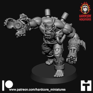 Frankenork Space Orc of the Skull Gang - Orkaz Ork Orc Boyz Big Tootha - Nobz, Shoota Boys - Patrol of Combat - Hardcore Miniatures