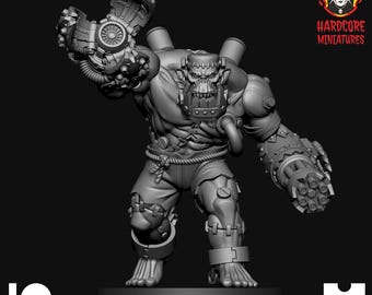 Frankenstein Orc Boss - Hardcore Miniatures - Fantasy Sci-Fi Model