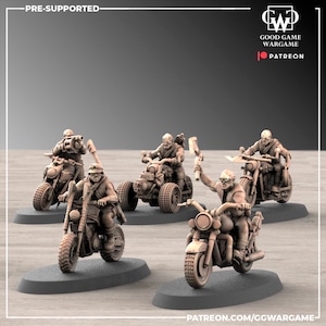 5 x Cult of the Stealers of Genes - Cavalry Bikers of War