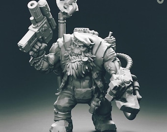 Orc Van Gogh Green Monster Warboss - Sci-Fi  - OrcKrazy