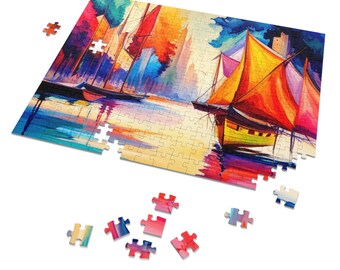 Puzzle (30, 110, 252, 500, 1000 Teile) Dieses sehr farbenfrohe Puzzle stellt eine Herausforderung beim Bauen dar und ist am Ende ein Kunstwerk.