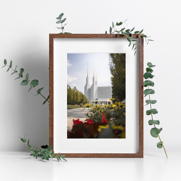 Washington DC LDS Temple | digital image | temple photo, lds home decor, modern art, dc temple lds gift | Washington DC, temple print