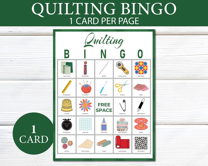 Quilt Bingo, 40 Printable Quilt Bingo Cards, Quilting Party, Quilting ...