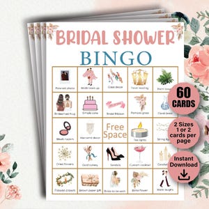 60 tarjetas de bingo para despedida de soltera, juego para despedida de soltera, bingo para despedida de soltera, actividad para despedida de soltera, bingo para regalos de novia