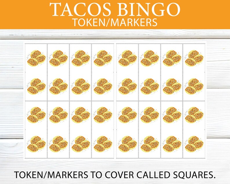 100 Printable Taco Bingo Cards, Taco Activity for Kids, Kids Taco Party ...