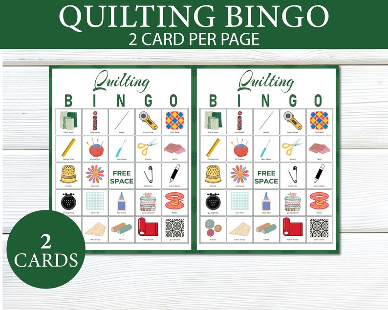 Quilt Bingo, 40 Printable Quilt Bingo Cards, Quilting Party, Quilting ...