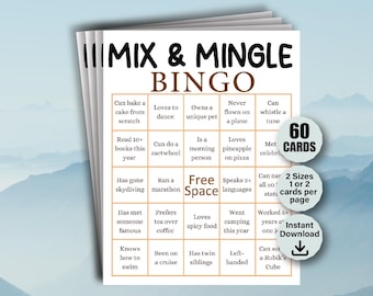 Mix and Mingle Bingo, Get to Know You Questions, Class Reunion Games, Find Someone Who, Ice Breaker Bingo, Workplace Bingo, Icebreaker Games