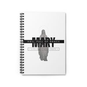 Hail Full of Grace Mary Catholic Journal Spiralblock von SacriVogue