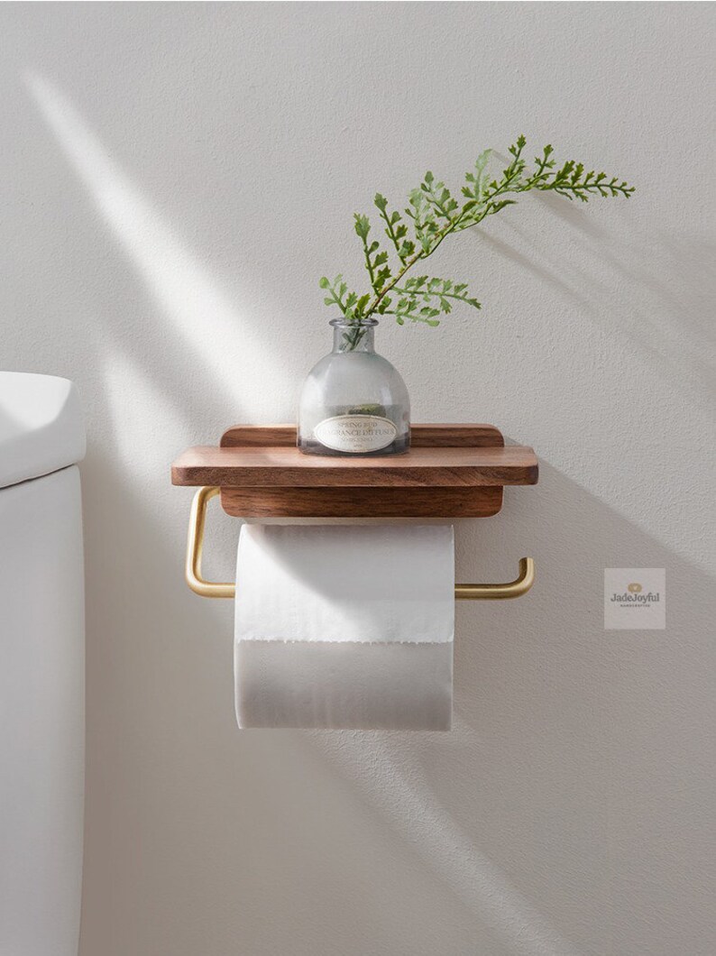 Handmade Bathroom Tissue Holder, Fun Toilet Paper Storage, Modern