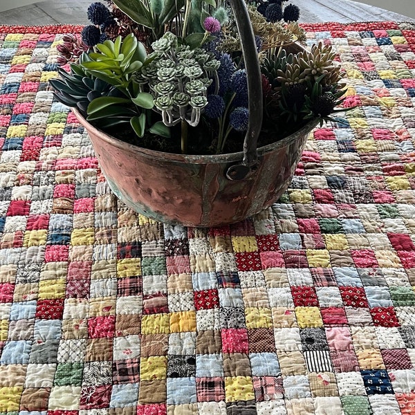 Antique late 1800’s Crib Quilt