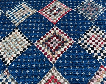 Amazing 1800’s Mosaic Block Quilt