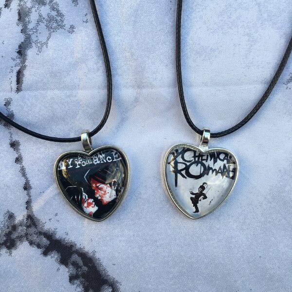 My chemical romance the black parade Three cheers for sweet revenge album mcr emo goth gift necklace