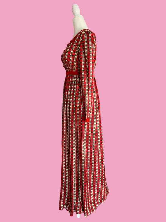 1970s “Cozy by the Fire” Maxi Dress View 3