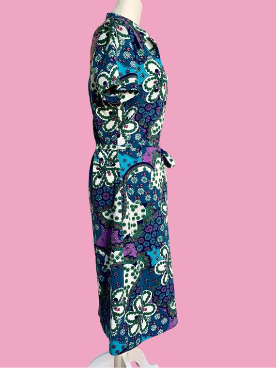 1960s Psychedelic Midi Dress - image 5