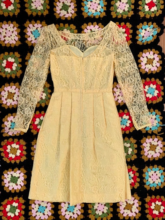 Yellow Lace Dress - image 2