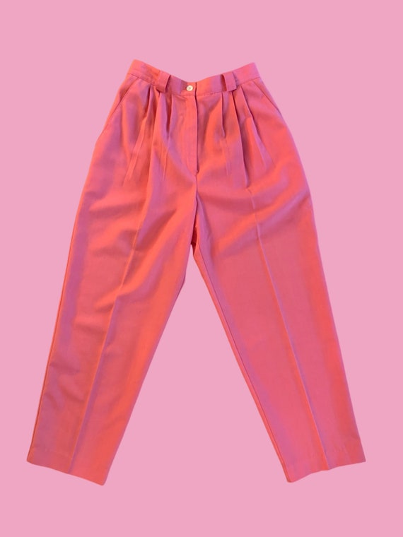 Pleated Salmon Trousers