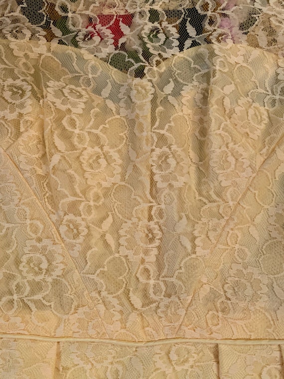 Yellow Lace Dress - image 3