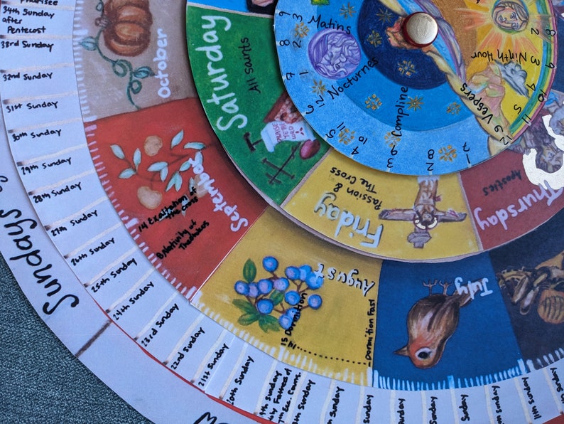 Orthodox Cyclical Calendar- Homeschool Calendar - Perpetual Calendar - Etsy
