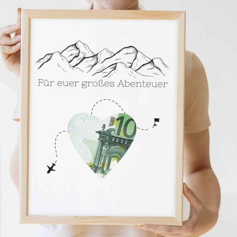 EPicsoa Mini Koffer Geschenkbox - Kreative Geldgeschenk-Verpackung Als Reisekoffer Mit Handyhalter-Funktion