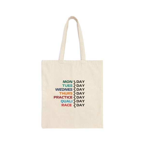 F1 tote bag | Cotton Canvas Tote Bag | F1 race week bag | Tote bag | F1 | F1 fan | F1 race week | Race week | Race week bag