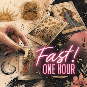 ¡De 1 a 3 horas! Auténtica lectura de tarot psíquico: ¡Entrega rápida! Disponible para una o dos preguntas (estándar o detallada).