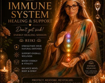 Sanación y apoyo del sistema inmunitario - Sanación energética/Reiki - Entrega en 24-48 horas