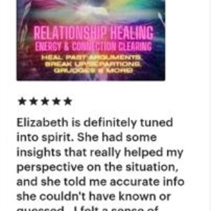 May include: A square digital graphic featuring two silhouetted heads facing each other with a vibrant, multicolored light aura. The text reads: RELATIONSHIP HEALING, ENERGY & CONNECTION CLEARING, HEAL PAST ARGUMENTS, BREAK UP/SEPARATIONS, GRUDGES & MORE!