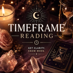 1-3 HR! Timeframe Psychic Reading 1-4 Hour Delivery, Not AI** Authentic Psychic Reading w Details on situation and potentials. Time Reading