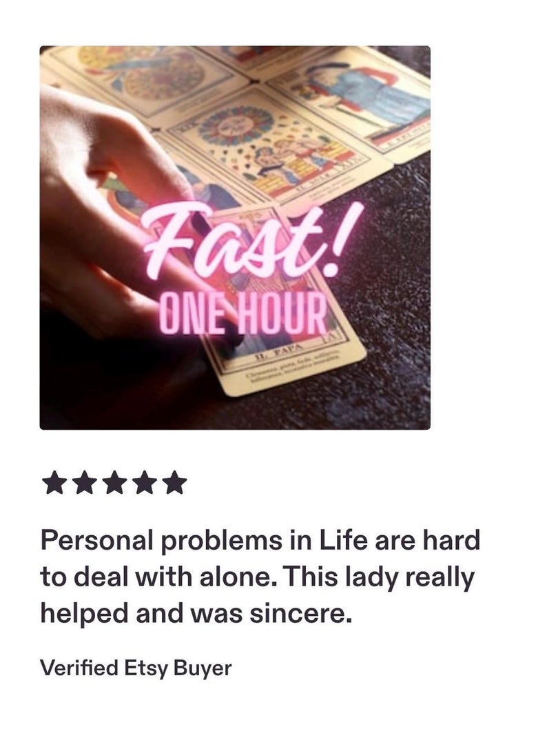 May include: A set of rectangular tarot cards with colorful illustrations featuring figures and symbols, including one card labeled IL PAPA. The text Fast! ONE HOUR is overlaid in bright pink neon-style lettering across the center of the cards.